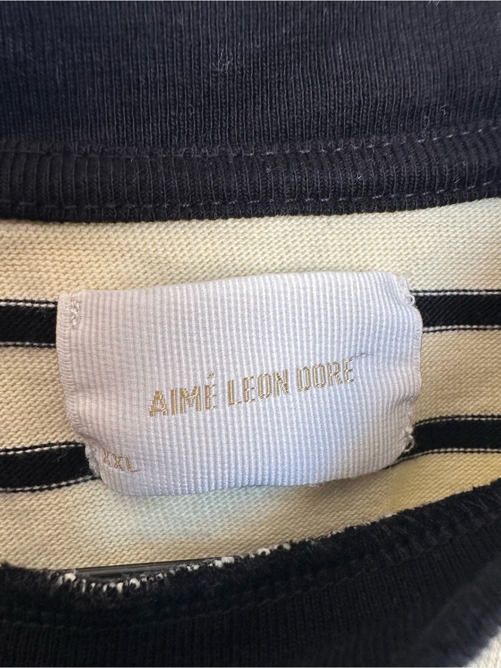Aimé Leon Dore Striped Crewneck T-Shirt Men’s Large‎ Short Sleeve - Picture 6 of 12